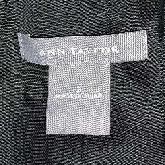 Ann Taylor Suiting Jacket - Black/White Glen Plaid Size 2 - Picture 4 of 9